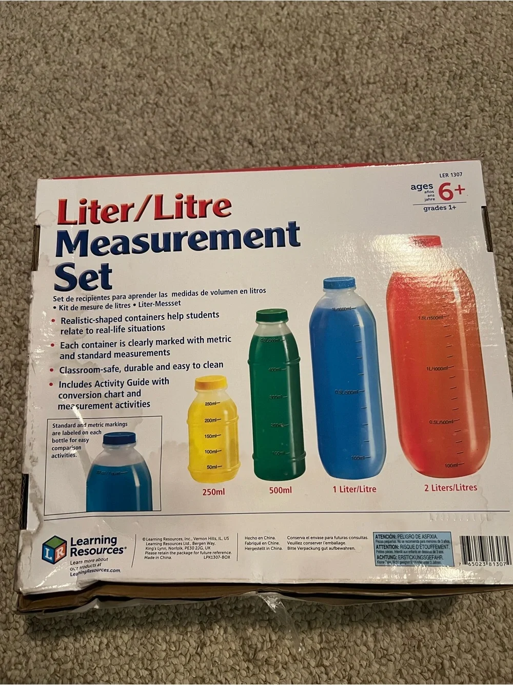 NEW Learning Resources Liter Measurement Set